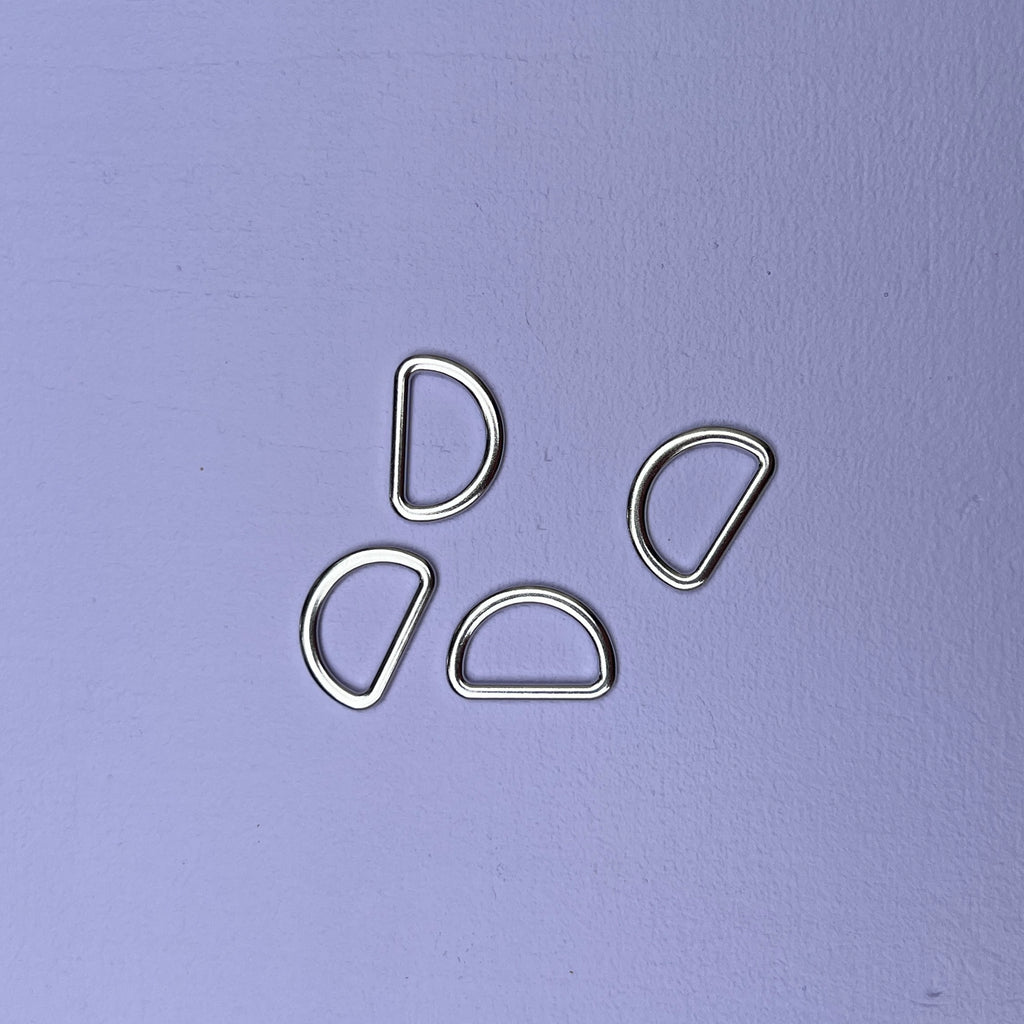 D-ring 1 stk. Sølv (20 mm)