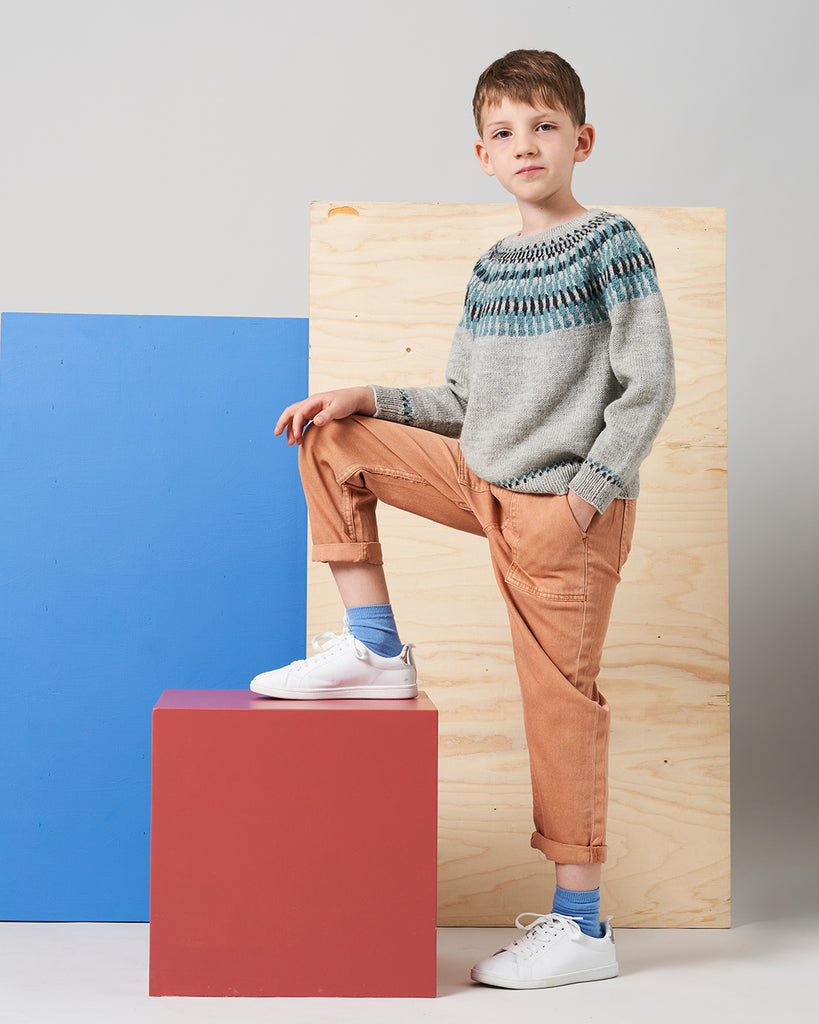 Opskrift: Røst Strik Bluse Barn