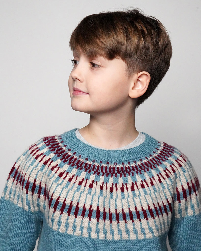 Opskrift: Røst Strik Bluse Barn