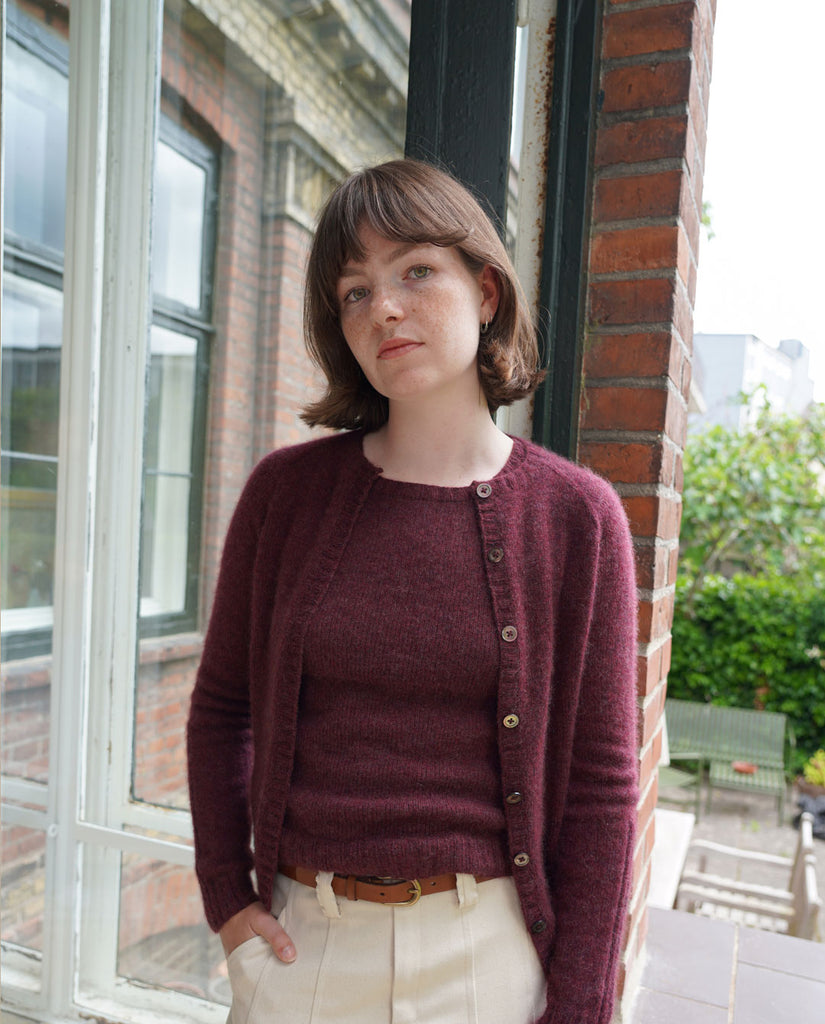 Opskrift: Borgan Strik Cardigan Rund Hals