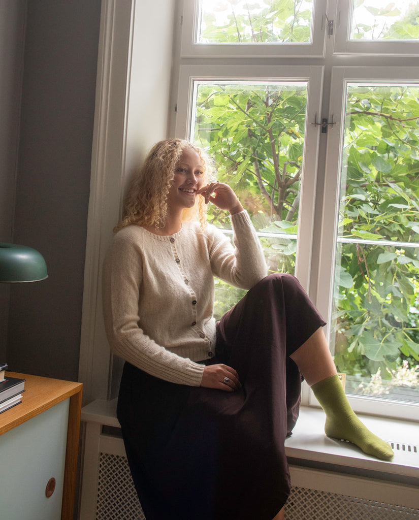 Opskrift: Borgan Strik Cardigan Rund Hals