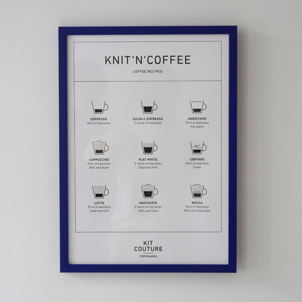 Plakat Knit'n' Coffee