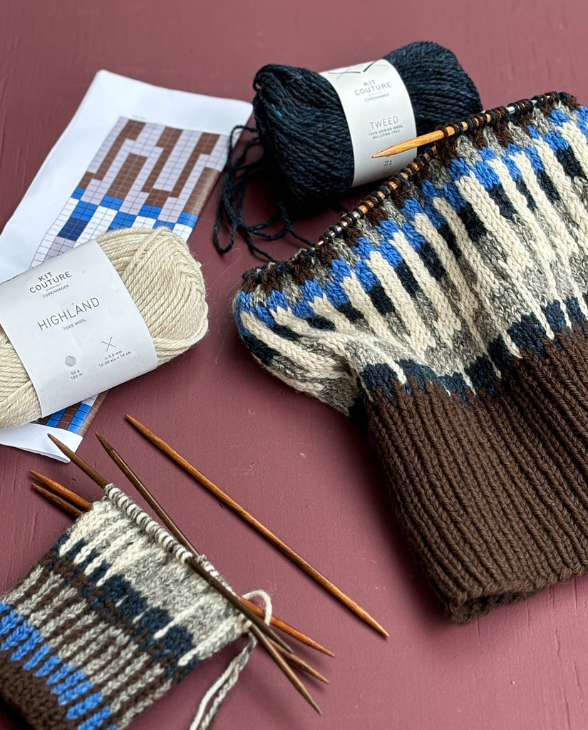 Opskrift: Öland Strik Halsrør og Vanter